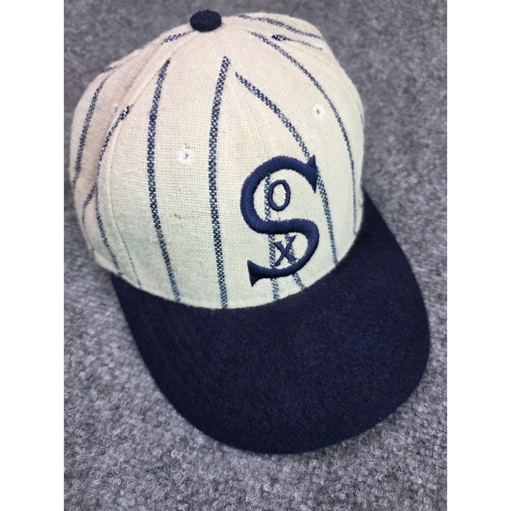 Vintage Chicago White Sox Baseball Hat Unisex 6 3/4 Pinstripe American Needle